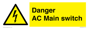 Danger AC Main switch 